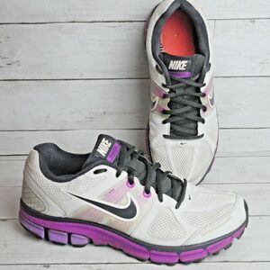 Nike White and Purple Athletic Shoes